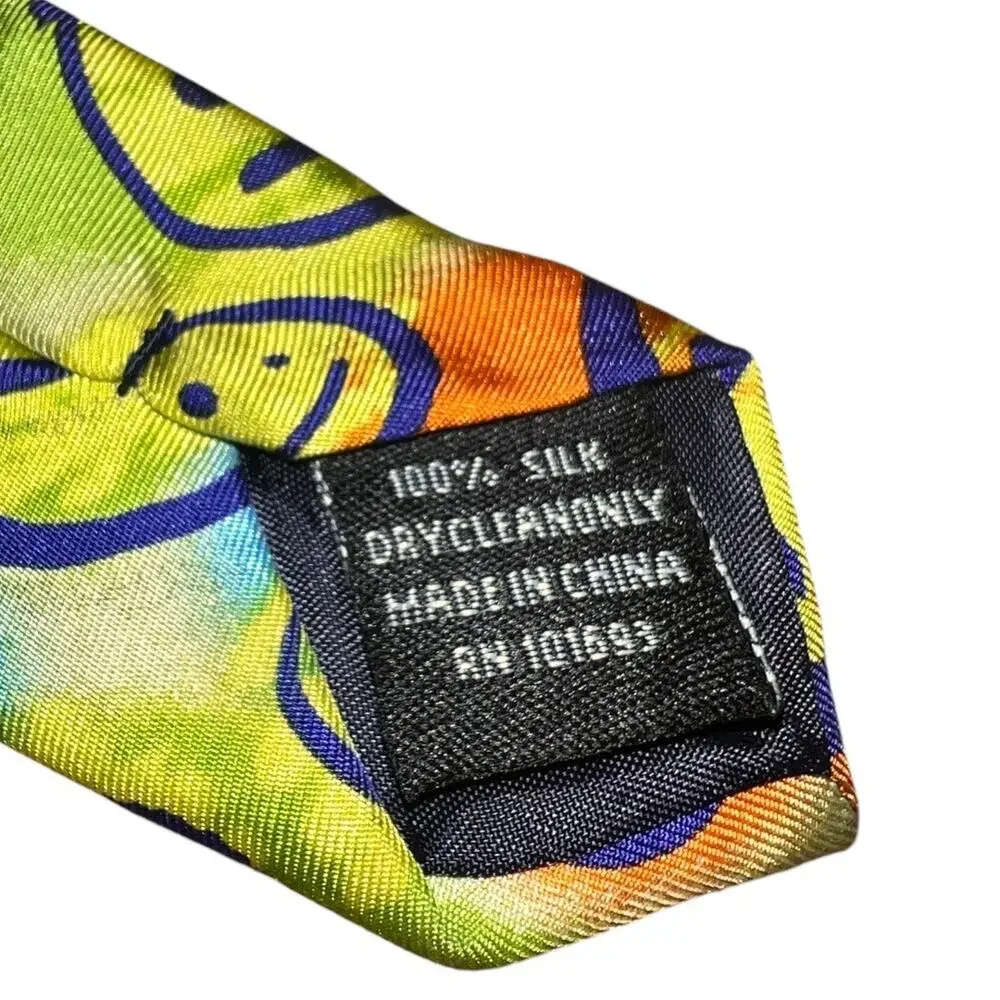 Eagle Neckwear Smiley Face Emoji Novelty Silk Neck Tie Men's Multi 57